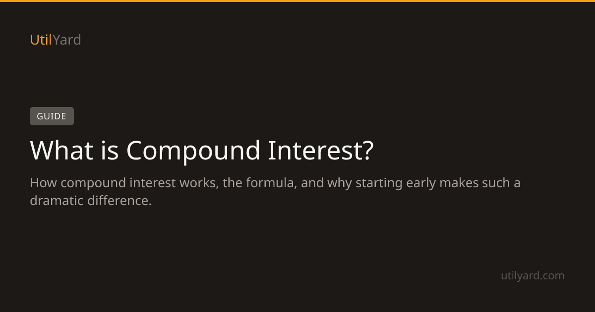 What is Compound Interest? — UtilYard